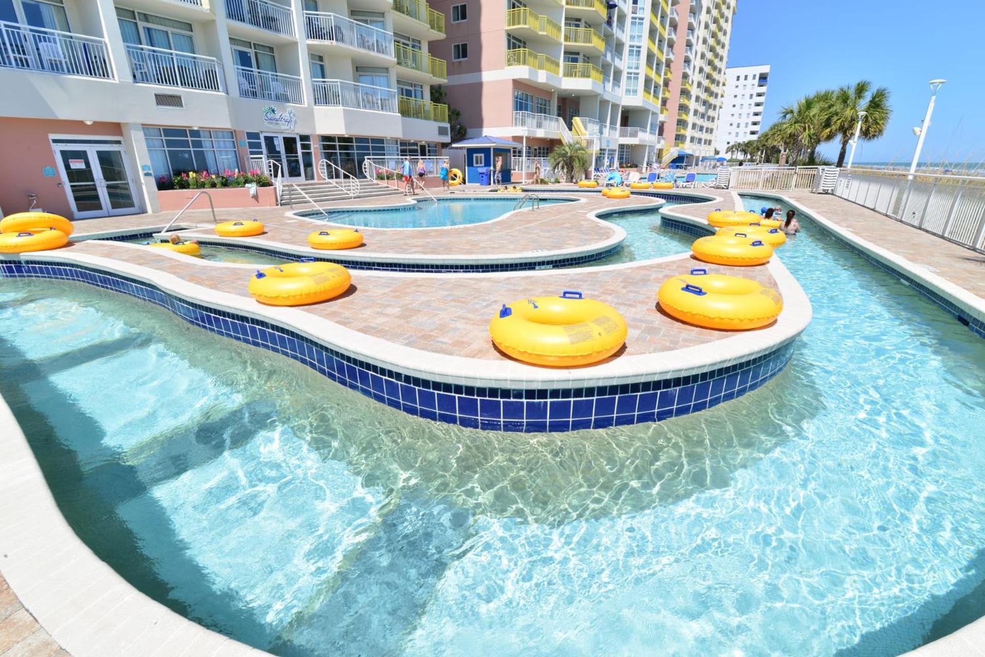 Oceanfront Top Location Modern Resort Lazy River Huge Pool Oasis Миртл-Бич Экстерьер фото