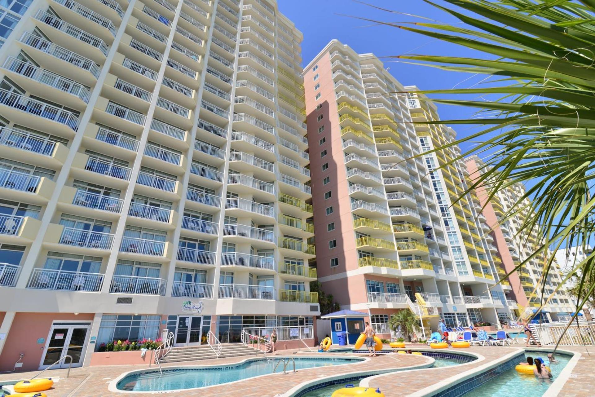 Oceanfront Top Location Modern Resort Lazy River Huge Pool Oasis Миртл-Бич Экстерьер фото