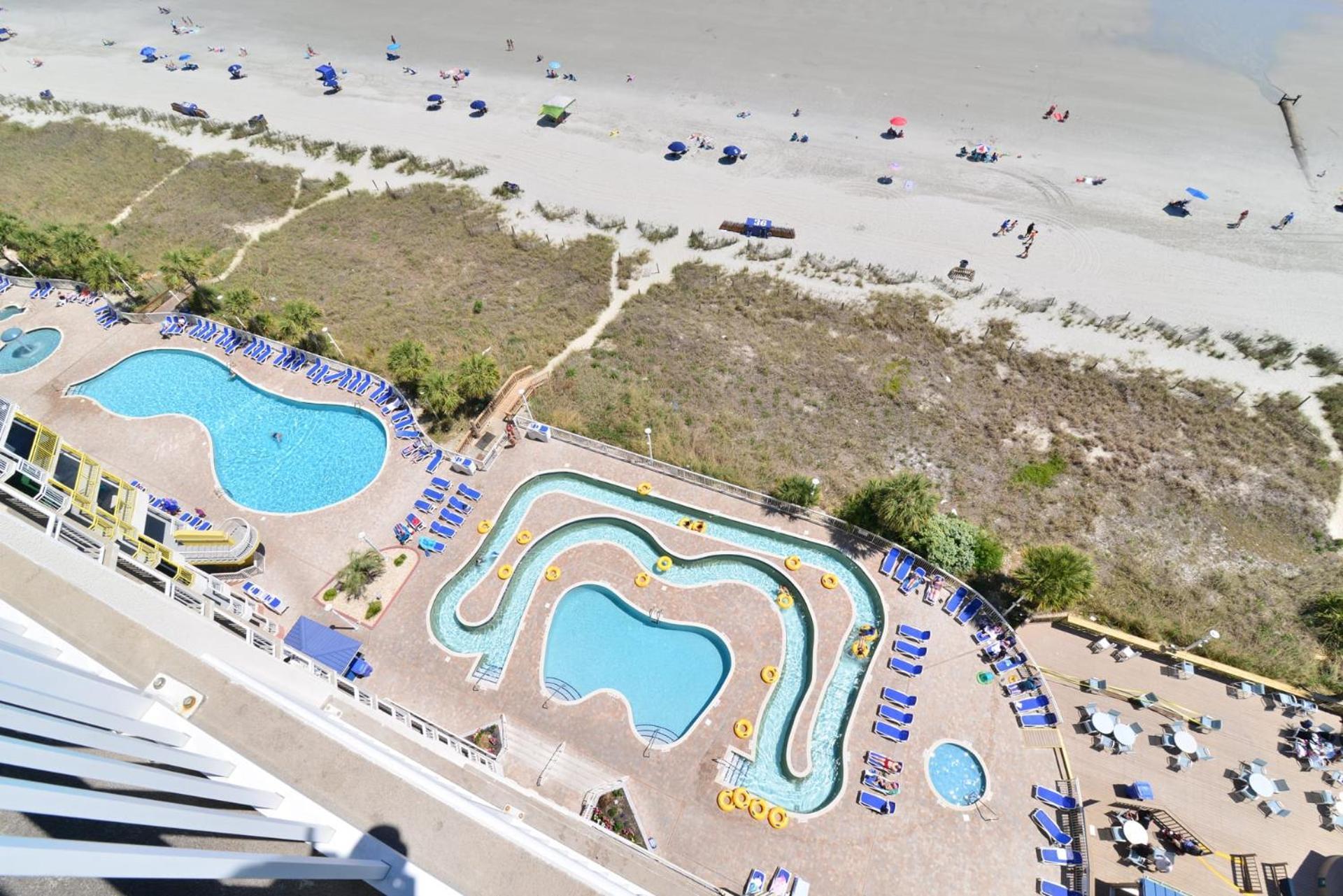 Oceanfront Top Location Modern Resort Lazy River Huge Pool Oasis Миртл-Бич Экстерьер фото